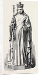 Statue of the Queen at Canterbury Cathedral 1869 by Anonymous