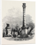 The New Overland Route to India: The Two Columns at Brindisi Marking the Terminus of the Appian Way 1869 by Anonymous