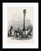 The New Overland Route to India: The Two Columns at Brindisi Marking the Terminus of the Appian Way 1869 by Anonymous