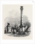 The New Overland Route to India: The Two Columns at Brindisi Marking the Terminus of the Appian Way 1869 by Anonymous