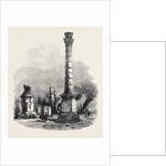 The New Overland Route to India: The Two Columns at Brindisi Marking the Terminus of the Appian Way 1869 by Anonymous