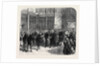 Meeting of the Reformed Parliament: Procession of the Speaker of the House of Commons to the Bar of the House of Lords London 1869 UK by Anonymous