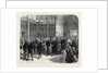 Meeting of the Reformed Parliament: Procession of the Speaker of the House of Commons to the Bar of the House of Lords London 1869 UK by Anonymous