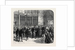 Meeting of the Reformed Parliament: Procession of the Speaker of the House of Commons to the Bar of the House of Lords London 1869 UK by Anonymous