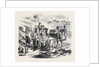 The Isthmus of Suez Maritime Canal: Workmen Loading Dromedaries 1869 by Anonymous