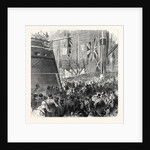 Launch of the Screw-Corvette Druid at Deptford Dockyard: Princess Louise Releasing the Dog-Shore UK 1869 by Anonymous