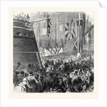 Launch of the Screw-Corvette Druid at Deptford Dockyard: Princess Louise Releasing the Dog-Shore UK 1869 by Anonymous
