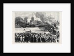 Oxford and Cambridge Universities Boat Race: The Start from Putney London UK 1869 by Anonymous