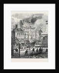 Explosion in the Place De La Sorbonne Paris France 1869 by Anonymous
