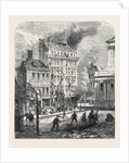 Explosion in the Place De La Sorbonne Paris France 1869 by Anonymous