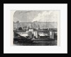 London Improvements: Hungerford Pier on the Thames Embankment UK 1869 by Anonymous
