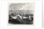 London Improvements: Hungerford Pier on the Thames Embankment UK 1869 by Anonymous