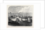London Improvements: Hungerford Pier on the Thames Embankment UK 1869 by Anonymous