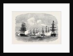 Visit of the King of Portugal to the English Channel Fleet at Lisbon 1869 by Anonymous