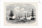 Visit of the King of Portugal to the English Channel Fleet at Lisbon 1869 by Anonymous