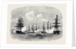 Visit of the King of Portugal to the English Channel Fleet at Lisbon 1869 by Anonymous