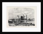 The Isthmus of Suez Maritime Canal: Dredges and Elevators at Work 1869 by Anonymous