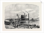 The Isthmus of Suez Maritime Canal: Dredges and Elevators at Work 1869 by Anonymous