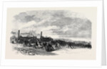 The Volunteer Review at Dover: Traction Engines Bringing Volunteer Artillery Into Position UK 1869 by Anonymous