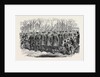 The Royal Drawingroom: Yeomen of the Guard Marching to Buckingham Palace UK 1869 by Anonymous