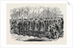 The Royal Drawingroom: Yeomen of the Guard Marching to Buckingham Palace UK 1869 by Anonymous