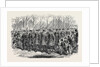 The Royal Drawingroom: Yeomen of the Guard Marching to Buckingham Palace UK 1869 by Anonymous