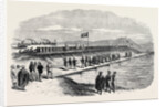 Visit of the Prince and Princess of Wales to the Suez Canal Works: The Prince Letting the Waters of the Mediterranean Into the Bitter Lakes 1869 by Anonymous