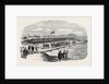 Visit of the Prince and Princess of Wales to the Suez Canal Works: The Prince Letting the Waters of the Mediterranean Into the Bitter Lakes 1869 by Anonymous