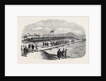 Visit of the Prince and Princess of Wales to the Suez Canal Works: The Prince Letting the Waters of the Mediterranean Into the Bitter Lakes 1869 by Anonymous
