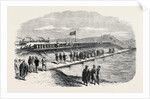 Visit of the Prince and Princess of Wales to the Suez Canal Works: The Prince Letting the Waters of the Mediterranean Into the Bitter Lakes 1869 by Anonymous