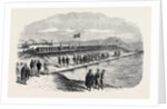 Visit of the Prince and Princess of Wales to the Suez Canal Works: The Prince Letting the Waters of the Mediterranean Into the Bitter Lakes 1869 by Anonymous