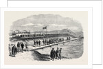 Visit of the Prince and Princess of Wales to the Suez Canal Works: The Prince Letting the Waters of the Mediterranean Into the Bitter Lakes 1869 by Anonymous