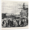 Embarkation of Dockyard Workmen As Emigrants at Portsmouth UK 1869 by Anonymous