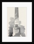 Monument to Lieutenant H.E. Baines at Quebec 1869 Canada by Anonymous