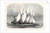 The Royal Thames Yacht Club Schooner Match the Cambria and Witchcraft Rounding the Mouse Light 1869 by Anonymous