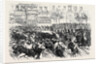 The Disturbances in Paris: Cavalry Clearing the Boulevards on the Night of June 10 1869 France by Anonymous