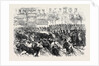 The Disturbances in Paris: Cavalry Clearing the Boulevards on the Night of June 10 1869 France by Anonymous
