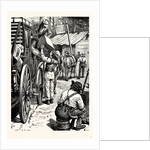 Charles Dickens American Notes 1842 As the Coach Stops a Gentleman in a Straw Hat Looks Out of the Window by Anonymous