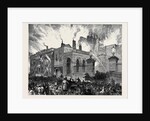 Burning of the Dublin Theatre Ireland 1880 by Anonymous