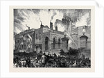 Burning of the Dublin Theatre Ireland 1880 by Anonymous