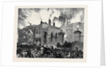 Burning of the Dublin Theatre Ireland 1880 by Anonymous