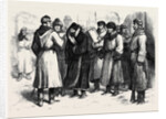 The Crisis in Russia: Prisoners at a Railway Station 1880 by Anonymous