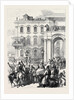 The Emperor of Russia Bowing to the People from the Soltykoff Balcony of the Winter St. Petersburg 1880 by Anonymous