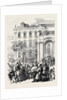 The Emperor of Russia Bowing to the People from the Soltykoff Balcony of the Winter St. Petersburg 1880 by Anonymous