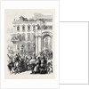 The Emperor of Russia Bowing to the People from the Soltykoff Balcony of the Winter St. Petersburg 1880 by Anonymous