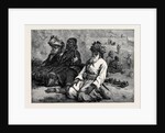 Afghans at Their Namaz 1880 by Anonymous