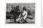 Afghans at Their Namaz 1880 by Anonymous