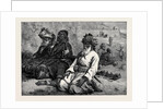 Afghans at Their Namaz 1880 by Anonymous
