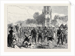 The Easter Volunteer Review: Arrival of Volunteers at Brighton by Road 1880 by Anonymous