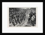 The Brighton Review: The Artists' Corps Marching to Brighton 1880 by Anonymous